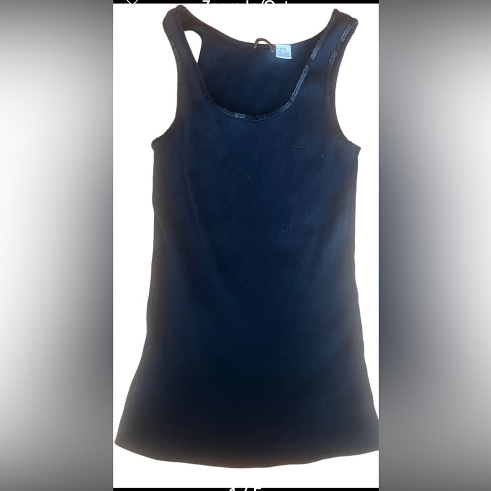 Barami p/s black rubber tank with sequins
